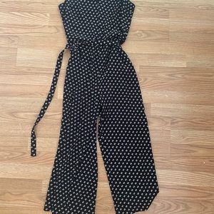 Michael Kors black and white jumpsuit